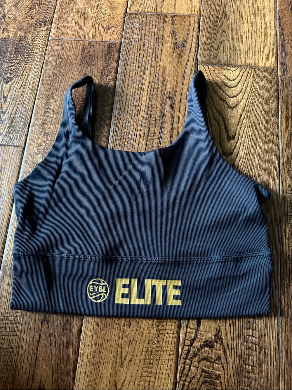 NIKE DRI-FIT ELITE Black Sports Bra - Women's Athletic Crop Top Size M